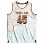 Custom Map-Print Basketball Jersey