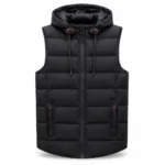 Custom Long Hooded Puffer Vest