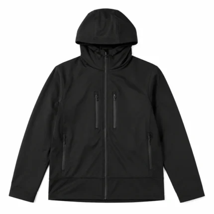 Custom Black Streetwear Zipper Hooded