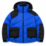 Royal Blue Hooded Puffer Jacket