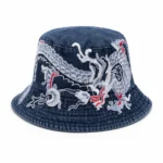 Custom Embroidered Denim Bucket Hat