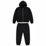 Custom Black Hoodie Jogger Tracksuit