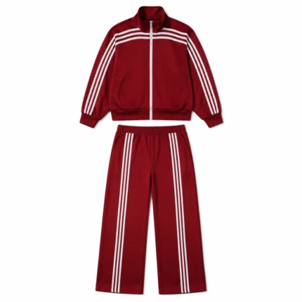 Custom Women Stripe Wide-Leg Tracksuit