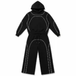 Custom Piping Wide-Leg Tracksuit