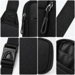 Custom Minimalist Black Fanny Pack