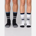 Custom Unisex Striped Athletic Crew Socks