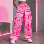 Custom Camo Women Sweat Pants Oversized