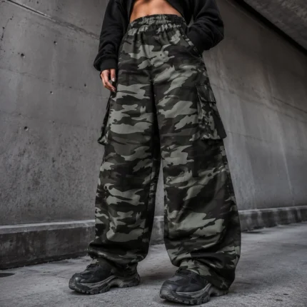 Custom Camo Sweat Pants Oversized