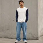 Custom Men Long-Sleeve Henley Shirt