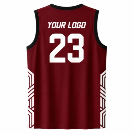 Custom Maroon Basketball Jersey