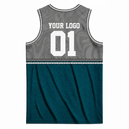 Custom Aqua Forge Basketball Jersey