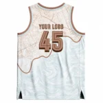Custom Map-Print Basketball Jersey