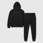 Custom Black Hoodie Jogger Tracksuit