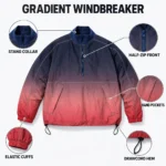 Custom Gradient Windbreaker Jacket Snowboard