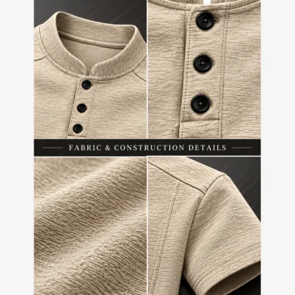 Custom Men Premium Henley T-Shirts