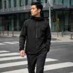 Custom Black Streetwear Zipper Hooded