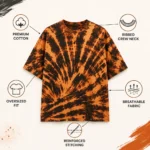Custom Tie-Dye Oversized Streetwear T-Shirt