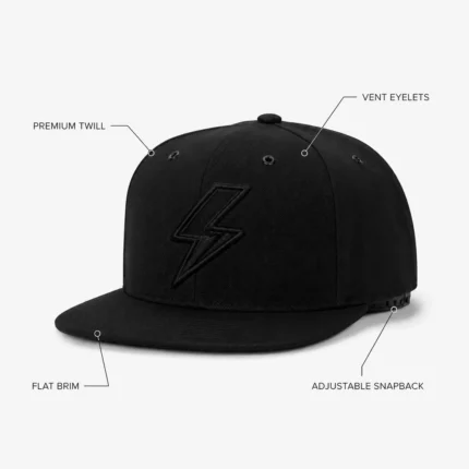 Custom Embroidered Flat-Brim Cap