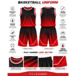 Custom Gradient Basketball Uniform Set