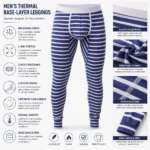 Custom Men striped Base Layer Leggings