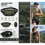 Custom Tactical Olive Green Fanny Pack