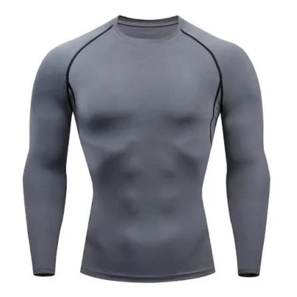 CustomCharcoal Gray Compression Shirt