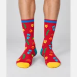 Custom Novelty Food-Print Crew Socks