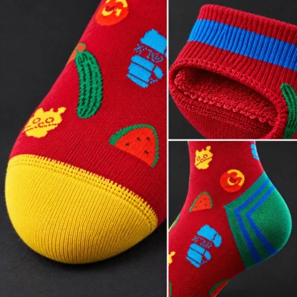 Custom Novelty Food-Print Crew Socks