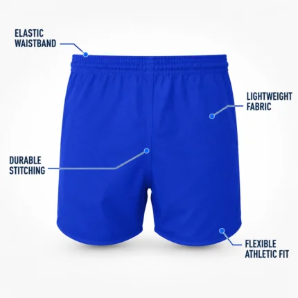 Custom Royal Blue Rugby Shorts