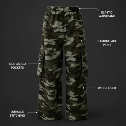 Custom Camo Sweat Pants Oversized