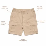 Premium Cotton Cargo Shorts
