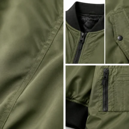 Custom Olive Classic MA-1 Bomber Jacket