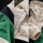 Custom color-block windbreaker jacket