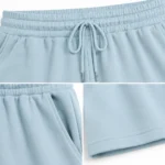Women Powder Blue Essential Sweat Short
