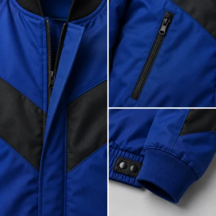 Custom Color-Block Bomber Jacket