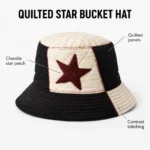 Custom Quilted Patchwork Bucket Hat