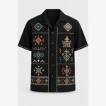Custom Embroidered Camp-Collar Premium Shirt