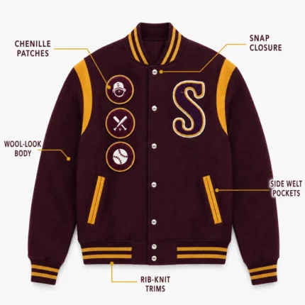 Custom Patchwork Varsity Jacket