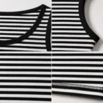 Custom Men Striped Cotton Tank Top