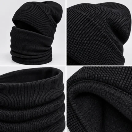 Custom Rib-Knit Beanie & Neck