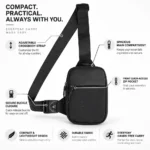Custom Minimalist Black Fanny Pack