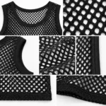 Custom Black Mesh Tank Top/Singlet