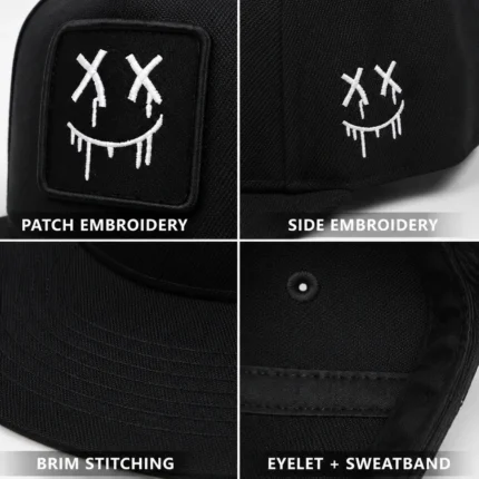 Custom Embroidered Flat-Brim Hip-Hop Cap