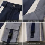 Custom Color Block Wide-Leg Bottoms