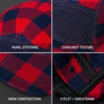 Custom Urban Plaid 5-Panel Cap