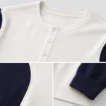 Custom Men Long-Sleeve Henley Shirt