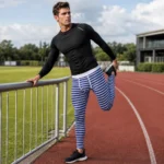 Custom Men striped Base Layer Leggings