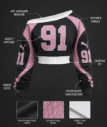 Custom Off-Shoulder Crop Sweatshirt