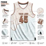 Custom Map-Print Basketball Jersey