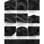 Custom Black Camouflage Mesh Cap